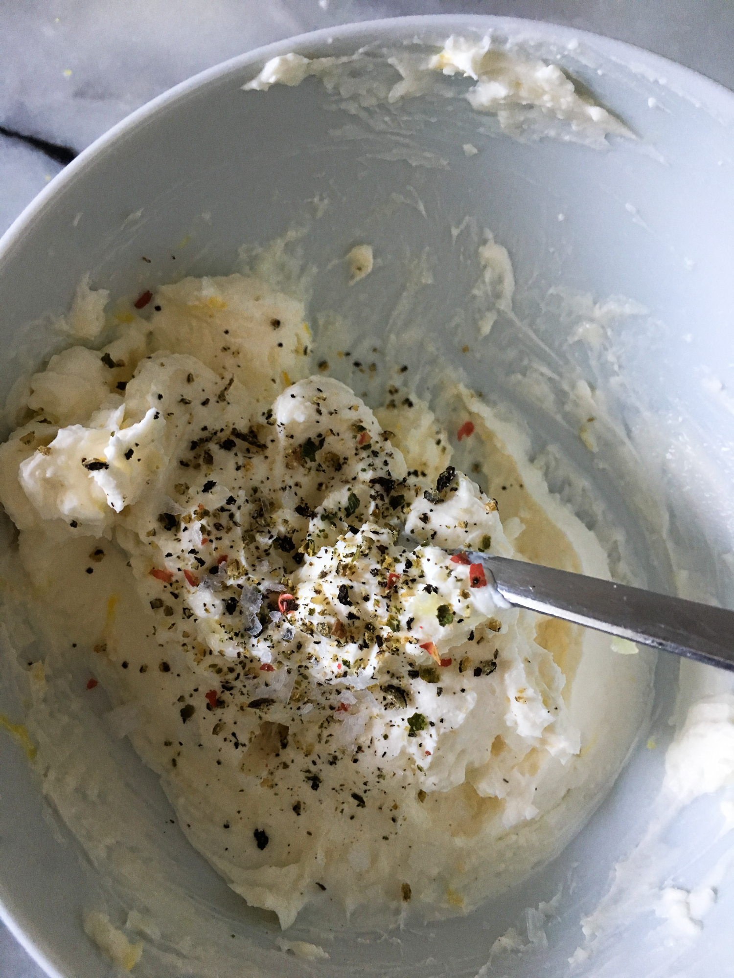 cream cheese with spices